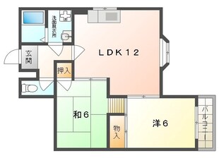 コーポ大東の物件間取画像